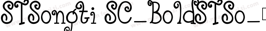 STSongti SC-BoldSTSo字体转换